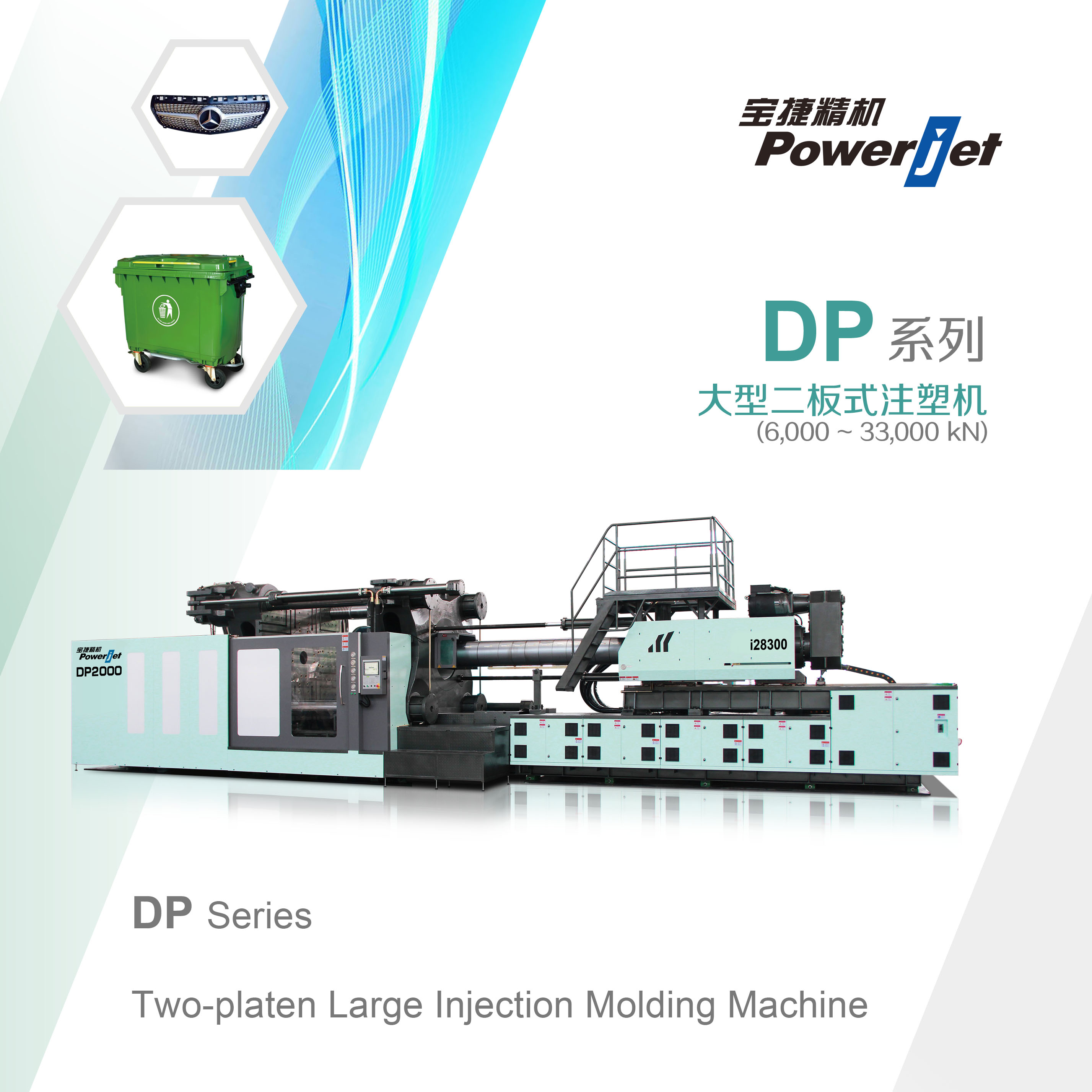 DP系列大(dà)型二闆式注塑機